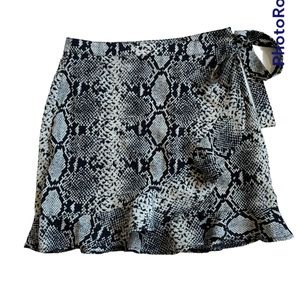Nasty Gal snake skin wrap skirt